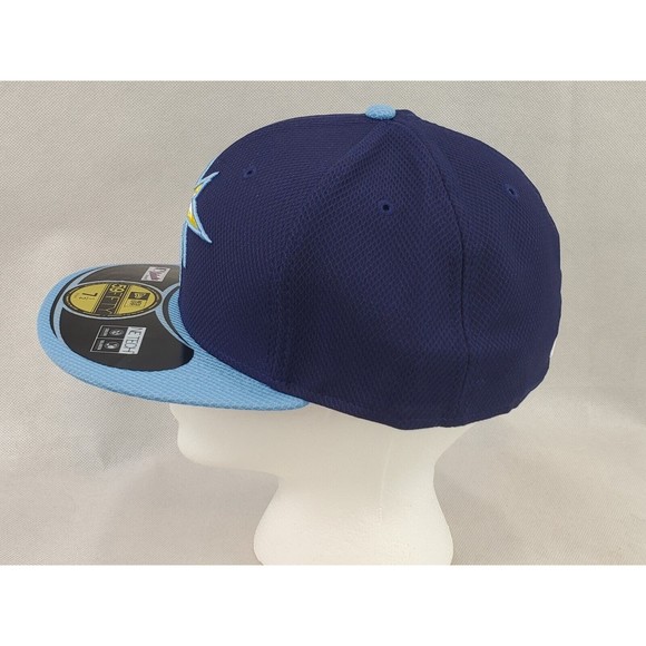 New Era Tampa Bay Rays GAME 59Fifty Fitted Hat Navy Blue MLB Cap 7 1/2 NWT - Picture 4 of 10